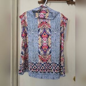 Colorful Patterned Women's Top